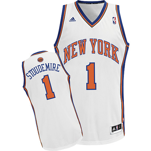  NBA New York Knicks 1 Amar'e Stoudemire New Revolution 30 Swingman Home White Jersey